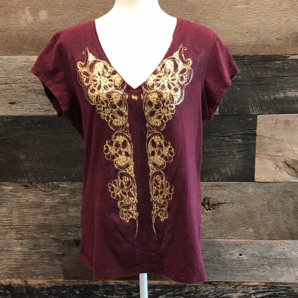 Calvin Klein Jeans Gold Embossed Top